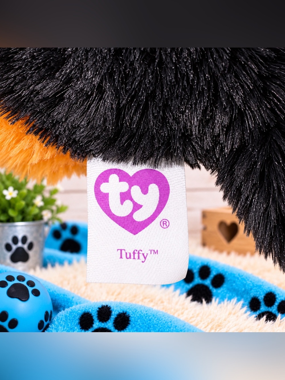 Ty Beanie Boo Tuffy the Rottweiler Plush - Picture 3 of 3